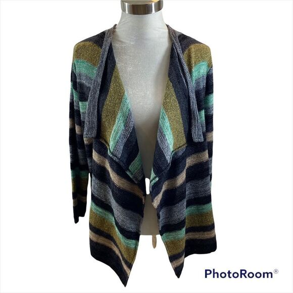 ModCloth Brand Open Front Waterfall Colllar Cardigan‎ Sweater Size XXS/XS - Picture 4 of 11